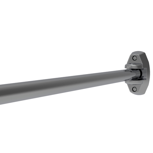 CRL ASR1CH Polished Chrome Curved Adjustable Wall Mount Shower Rod