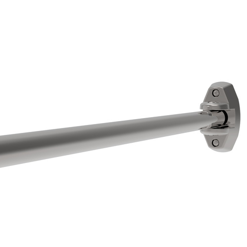 CRL ASR1PS Polished Stainless Curved Adjustable Wall Mount Shower Rod