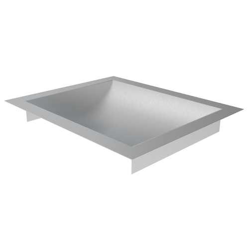 Brixwell CDT1210B 12" Wide x 10" Deep x 1-9/16" High Drop-In Deal Tray Brushed Stainless Steel