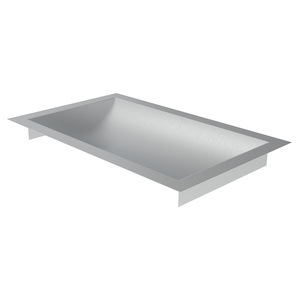 Brixwell CDT1610B Standard Drop-In Deal Tray Brushed Stainless Steel 16 ...