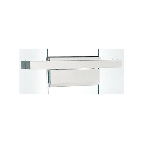Polished Stainless Single Floating Header for Overhead Concealed Door Closers for 36" Wide Opening
