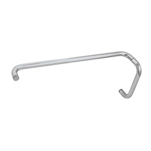 Brushed Satin Chrome 8" Pull Handle and 22" Towel Bar BM Series Combination Without Metal Washers