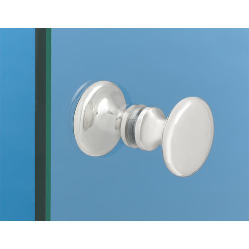 Traditional Series Glass Shower Door Knob Back To Back Mount Satine