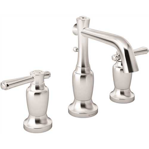 Degas 8 in. Widespread 2-Handle Bathroom Faucet wit Pop-Up Drain Assembly in Chrome