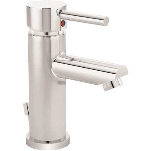 Dia Single Hole Single-Handle Bathroom Faucet with Drain Assembly in Polished Chrome