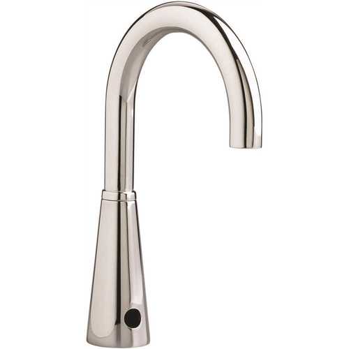 Selectronic Single Hole Touchless Bathroom Faucet with Gooseneck Spout in Chrome