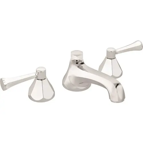 Canterbury 8 in. Widespread 2-Handle Low Flow Bathroom Faucet with Drain Assembly in Chrome