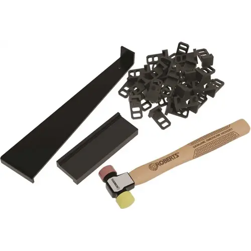 Roberts 10-43 Pro Flooring Installation Kit for Vinyl, Laminate and Hardwood Flooring Black