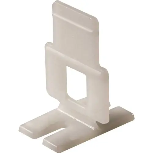 LASH Flat Floor and Wall Tile Leveling System, Clips Part A White - pack of 100