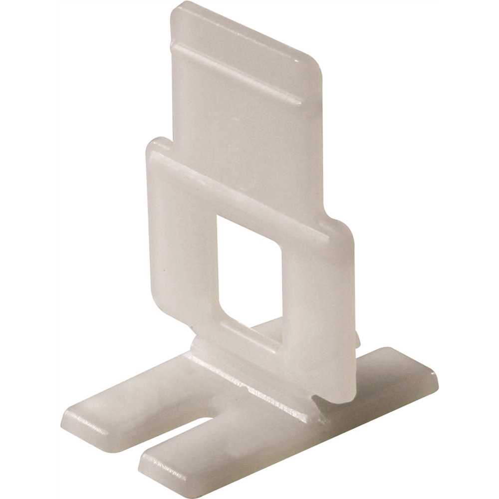QEP 99730 LASH Flat Floor and Wall Tile Leveling System, Clips Part A White - pack of 100