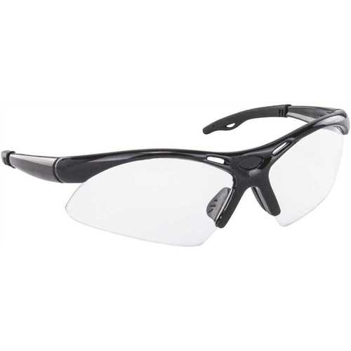 SAS Safety 540-0200 Black Clear Safety Glasses