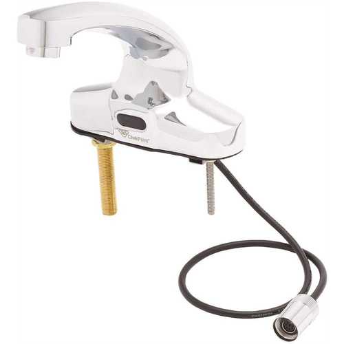 Sensor Touchless Faucet 4 in. Deck Mount in Polished Chrome Plated Brass