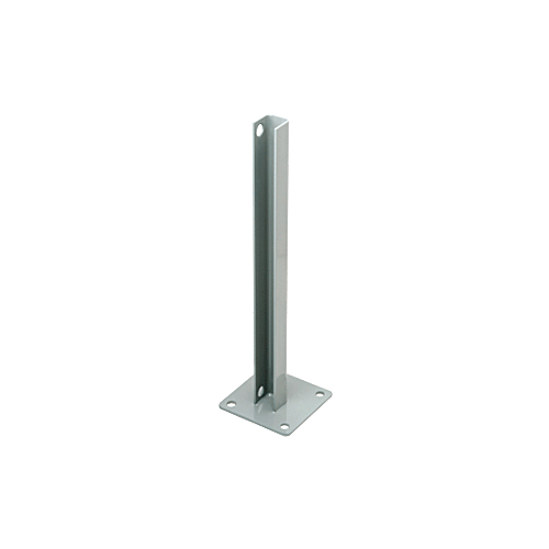 CRL PSB1BAGY Agate Gray AWS Steel Stanchion for 180 Degree Round or Rectangular Center or End Posts