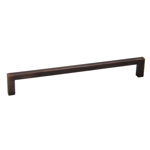 9" Modern Square Cabinet Pull with 8-4/5" Center to Center Oil Rubbed Bronze Finish