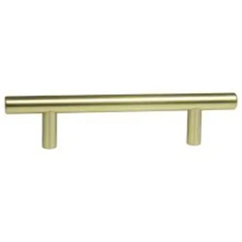 6" Bar Cabinet Pull with 3-3/4" Center to Center Polish Brass Finish