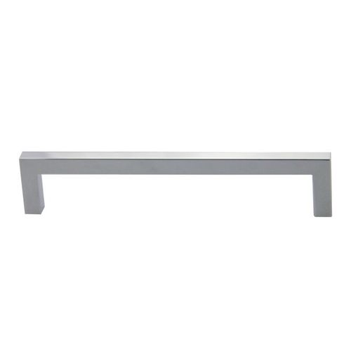 6-3/8" Modern Square Cabinet Pull with 6-3/10" Center to Center Polished Chrome Finish