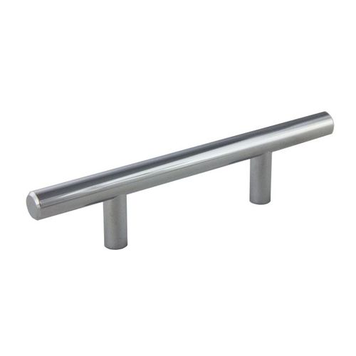 6" Bar Cabinet Pull with 3" Center to Center Polish Chrome Finish