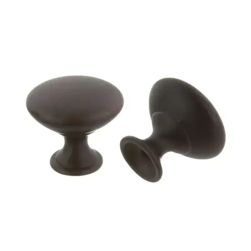 1-1/16" Diecast Cabinet Knob Oil Rubbed Bronze Finish