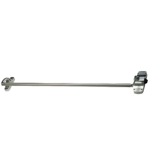 3' Rim Push Bar Exit Device, Satin Chrome Finish