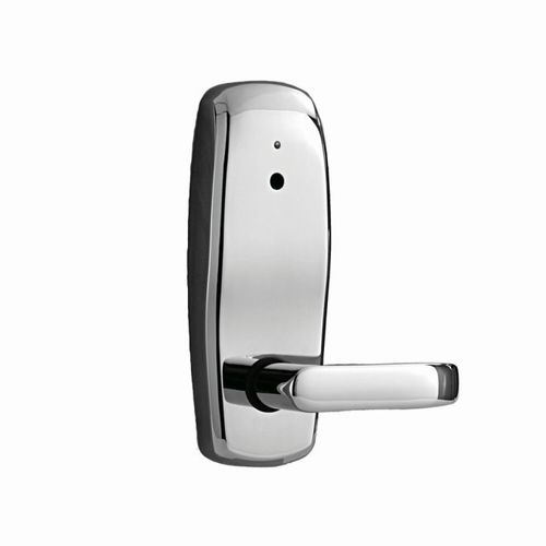 Right Hand Reverse CP InSync SAM RF Panic Lock Trim with Troy Lever for Dorma 9300 Series Satin Chrome Finish