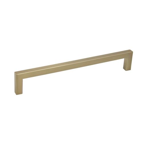8" Modern Square Cabinet Pull with 7-1/2" Center to Center Rose Gold Finish