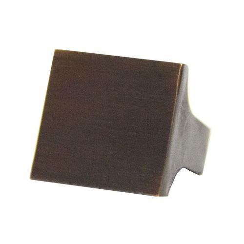 1" Square Cabinet Knob Oil Rubbed Bronze Finish