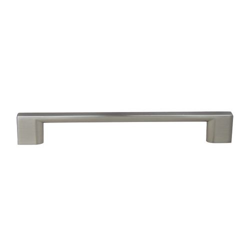 7-1/2" Miami Cabinet Pull with 6-3/10" Center to Center Satin Nickel Finish