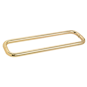 CRL BMNW18X18BR Polished Brass 18" BM Series Back-to-Back Towel Bar Without Metal Washers