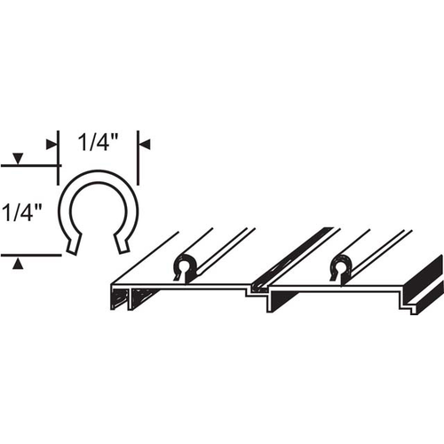 Stainless Track pdt 1 -  23" Length