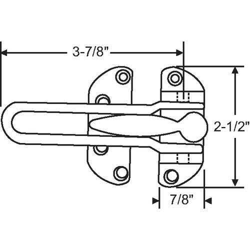 Door Guard Heavy Duty Chrome pds 51 Ch