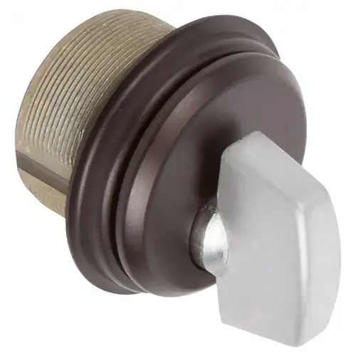 Mortise Cylinder Bronze With aluminum Thumbturn 1-5/32in Dia X 1in Long