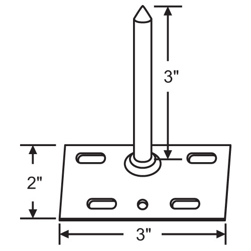 Plunger Pin top Pivot - pack of 5