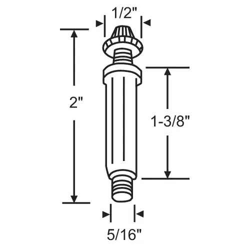 Plunger Pin bottom Pivot - pack of 50