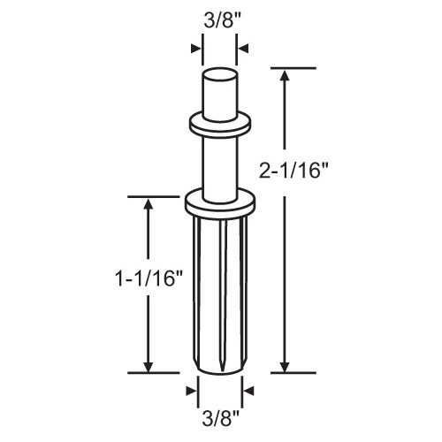 Plunger Pin top Pivot - pack of 5