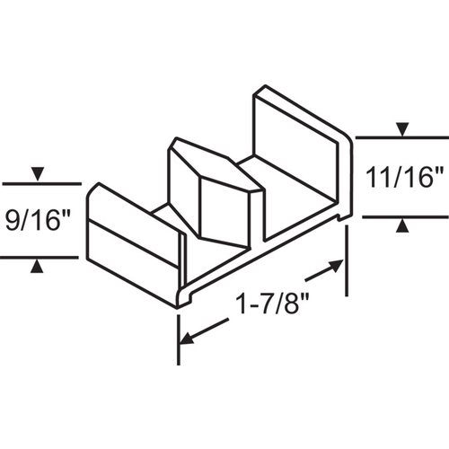 Shower Door Guide Nylon teg 2