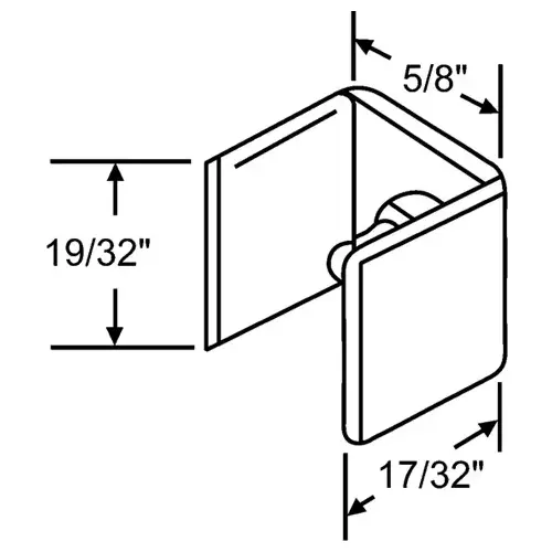 Shower Door Guide Nylon teg 4