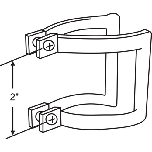 Brixwell 2267pa Shower Door Handle Set complete Bracket Assembly