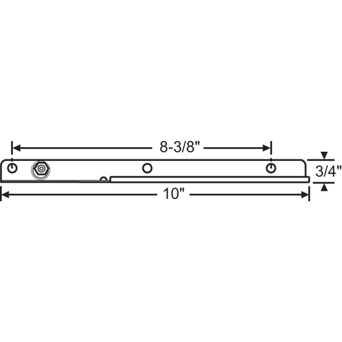 Casement Hinge Track for 10in Track adjustable Pivot Stud