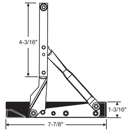 Friction Hinge Set Stainless Steel