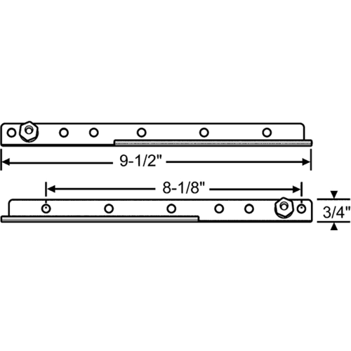 10in Hinge Track Set