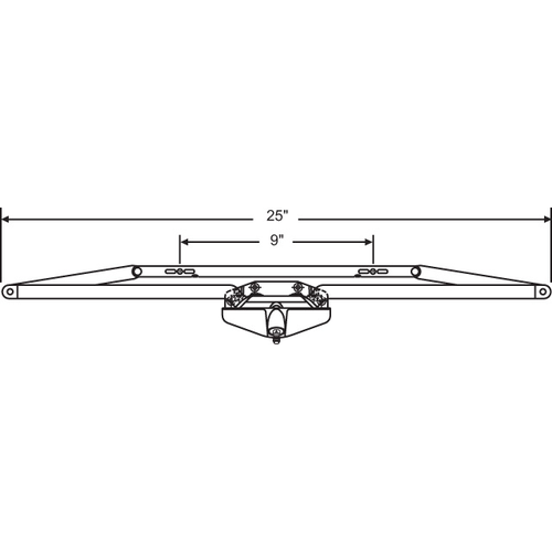 Awning Operator Dual Pull bronze 25in Length cwO-061-Bz