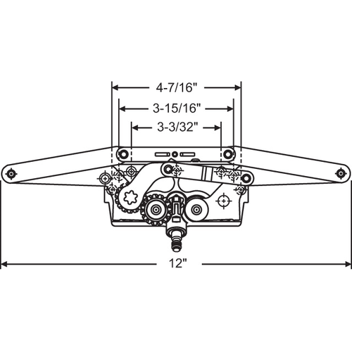 Awning Operator Single Pull 12in Length Cover And handle Sold Seperately