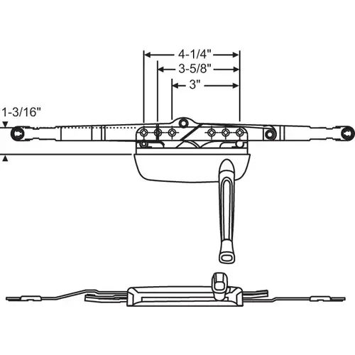 Awning Operator White awO-181-Wh