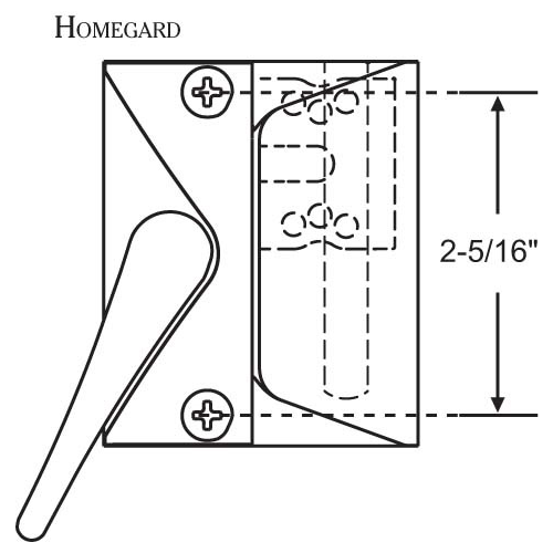 Primary Sash Lock Die Cast white Casement Handle - pack of 6