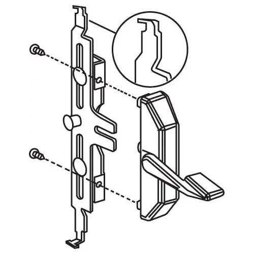 Multipoint Casement Lock White