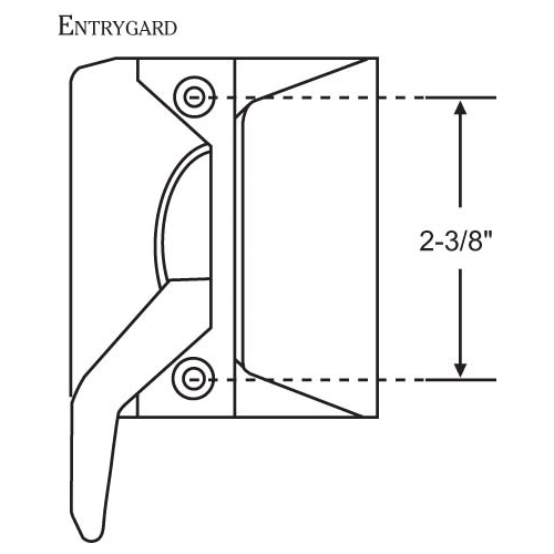 Casement Sash Lock Die Cast bronze Entrygard Left Hand