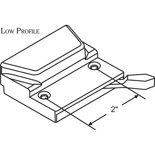 Casement Sash Lock Die Cast bronze Low Profile