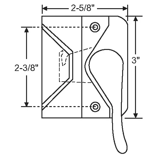 Casement Handle Chestnut bronze Sash Lock