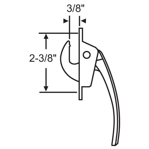 Casement Handle Aluminum die Cast