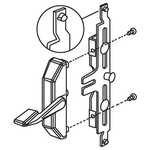 Multipoint Casement Lock White